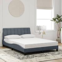 Bed met matras "Hanko" fluweel donkergrijs 140x190 cm - thumbnail