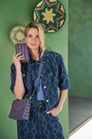 Pip Studio Willow Portemonnee Streep Blauw - thumbnail