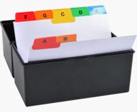Exacompta tabbladen voor systeemkaartenbakken, 25 tabs, ft A7 - thumbnail