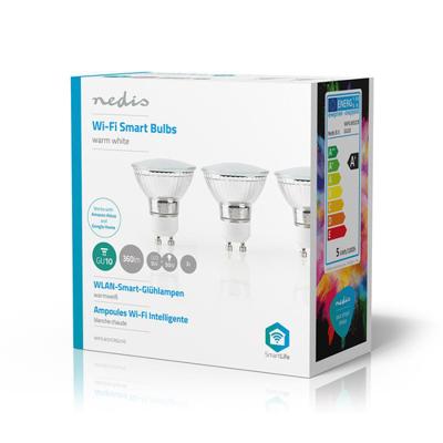 Nedis wifilw31crgu10 wi-fi smart led-lamp warm wit gu10 3-pack Nedis wifilw31crgu10 wi-fi smart led-lamp warm wit gu10 3-pack