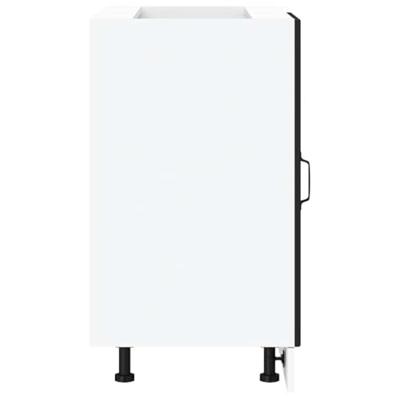 Spoelbakonderkast Lucca bewerkt hout zwart Spoelbakonderkast Lucca bewerkt hout zwart