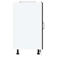 Spoelbakonderkast Lucca bewerkt hout zwart - thumbnail