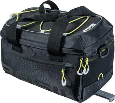 Basil miles trunkbag - sportieve zwarte bagagedragertas voor e-bike - waterdicht - 7l - heren