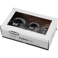 Creativ Company Ponsen set, vlinder, afm 25+49+75 mm, 3 stuk/ 1 doos - thumbnail