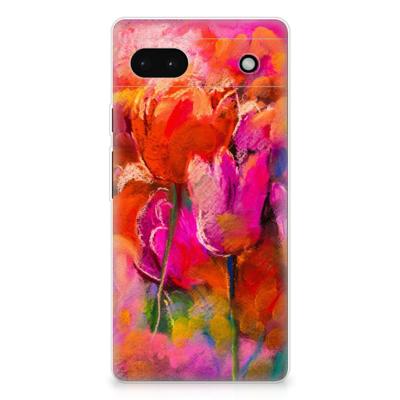 Smartphone hoesje Google Pixel 6A Tulips
