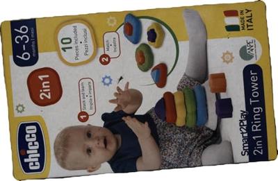 Tiamo Chicco 2 in 1 ring toren - vormenstoof