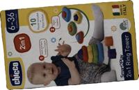 Tiamo Chicco 2 in 1 ring toren - vormenstoof - thumbnail