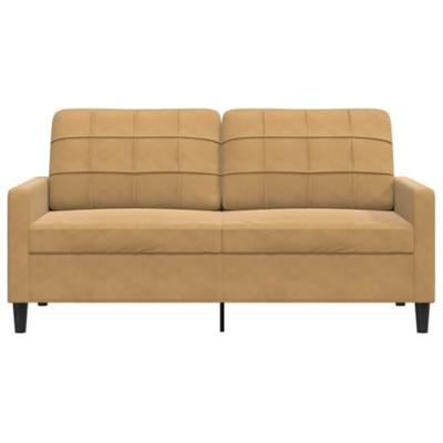 Tweezitsbank 140 cm stof bruin