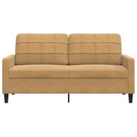 Tweezitsbank 140 cm stof bruin - thumbnail