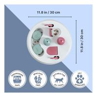 TRIXIE Activity Flip Board - Ø 23 cm - Lichtgrijs en roze - Voor katten - thumbnail