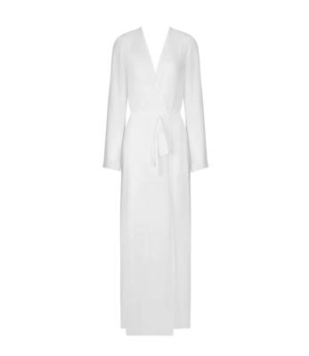 Lise Charmel Badmode Feuille d&apos; Or Kimono Lang Open uni wit ASB2979