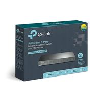 TP-Link Jetstream 8-poorts Gigabit Poe-switch | Slim beheerd | 8 Gigabit Poe-poort + 2 SFP, 53 W | 802.3AF compatibel | Tot 512 Vlan | 8K Mac-tafel | L2/L3/L4 Qos | Link Aggregation (T1500G-10PS) - thumbnail