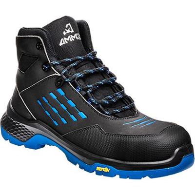 EMMA Werkschoen CrossForce D Hoog S3 | Zwart/Blauw | Maat 41 - 8715316154720