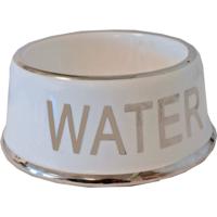 Hondenwaterbak wit/zilver Water 18 cm Eet-en-drinkbakken-hond Gebr. de Boon - Gebr de boon - thumbnail