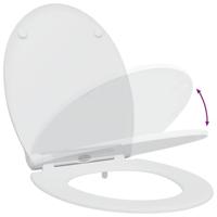 VidaXL Toiletzitting wit 47 x 37,5 x 3,8 cm duroplast - thumbnail