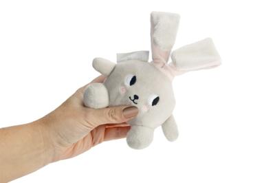 Beeztees Puppy Knuffel Canina - Hondenspeelgoed - 15 X 9 X 4 cm Grijs