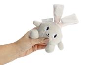 Beeztees Puppy Knuffel Canina - Hondenspeelgoed - 15 X 9 X 4 cm Grijs - thumbnail