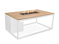 Cosi: Cosiloft 120 Vuurtafel Rechthoek Teak Tafelblad - wit - thumbnail