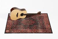 DRUMnBASE VP130-RBL Vintage Persian Black Red drum/stage mat 130 x 90 cm - thumbnail