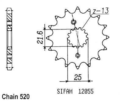 ESJOT Sprocket 520 14z standard