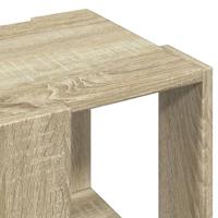 Salontafel 32x32x30 cm bewerkt hout sonoma eikenkleurig - thumbnail