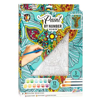 Grafix Schilderen op nummer canvas - giraffe