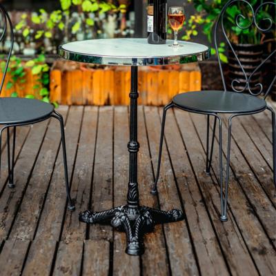 Artistiq Bistrotafel 'Kalman' Marmer, 57cm, kleur Wit Artistiq Bistrotafel 'Kalman' Marmer, 57cm, kleur Wit