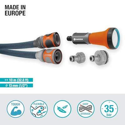 Gardena Textielslang Liano Xtreme 10m, Set - 18460-20 - 18460-20 - thumbnail