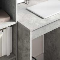 Bureau met lade 2 pcs Beton Grijs - thumbnail