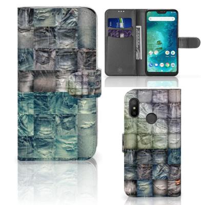 Wallet Case met Pasjes Xiaomi Mi A2 Lite Spijkerbroeken