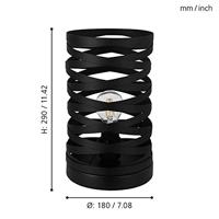 Eglo Zwart tafellampjeCremella - 99506 - thumbnail