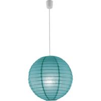 LED Hanglamp - Moderne Turquoise Hangverlichting - E27 Fitting - Papier - thumbnail