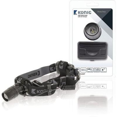 Konig Outdoor LED Hoofdlamp 3W Zwart