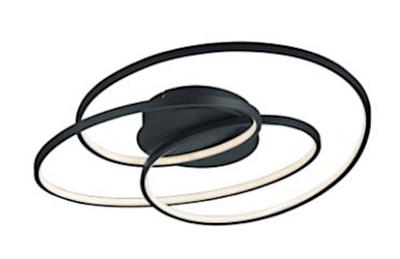 Trio Moderne PlafonnièreGale zwart - 673916032