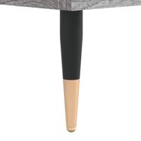 Platenkast 100x38x48 cm bewerkt hout grijs sonoma eikenkleurig - thumbnail