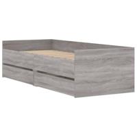 Bedframe met lades grijs sonoma eikenkleurig 90x200 cm - thumbnail