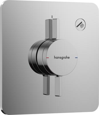 Hansgrohe DuoTurn Q kraan inbouw voor 1 functie, chroom Hansgrohe DuoTurn Q kraan inbouw voor 1 functie, chroom