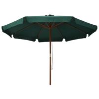 Parasol met houten paal 330 cm groen - thumbnail