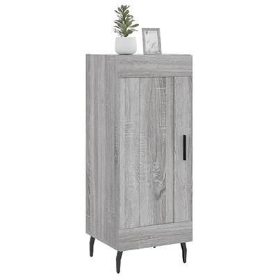 Dressoir 34,5x34x90 cm bewerkt hout grijs sonoma eikenkleurig