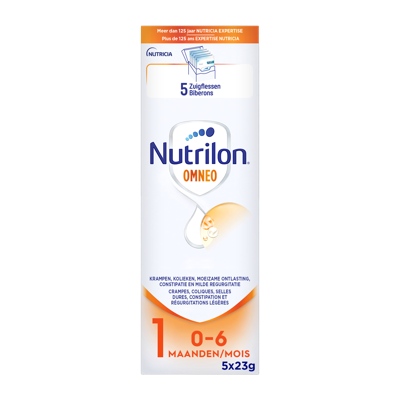 Nutrilon Omneo 1 Zuigelingenmelk Spijsvertering Poeder 5x23g