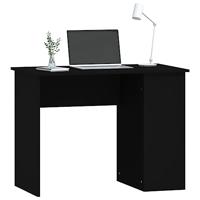 Bureau 100x55x75 cm bewerkt hout zwart - thumbnail