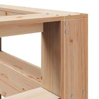 Boekenkast Hoofdeinde L-vormig 160 cm massief grenenhout - thumbnail