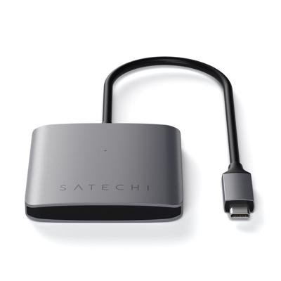Satechi ST-UC4PHM USB-combi-hub 4 poorten Space grijs Satechi ST-UC4PHM USB-combi-hub 4 poorten Space grijs