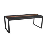 Fermob Bellevie tuintafel met opslagruimte 196x90 cm Anthracite - thumbnail