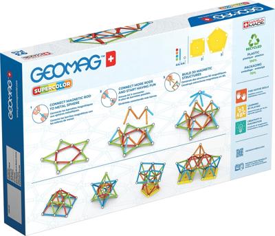 Magnetische bouwset - GEOMAG - Supercolor - 93 stukjes - Magnetisch - Vanaf 3 jaar
