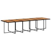 17-delige Tuinset met kussens poly rattan zwart - thumbnail