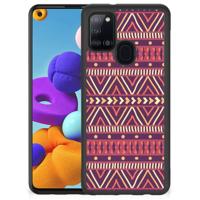 Samsung Galaxy A21s Bumper Case Aztec Paars - thumbnail