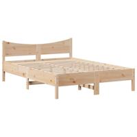 Bedframe zonder matras massief grenenhout 160x200 cm - thumbnail
