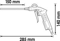 VIGOR uitblaaspistool "v7135" blow-out gun long,285mm - thumbnail