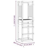 VidaXL Speeltoren 53x46,5x169 cm geïmpregneerd grenenhout - thumbnail